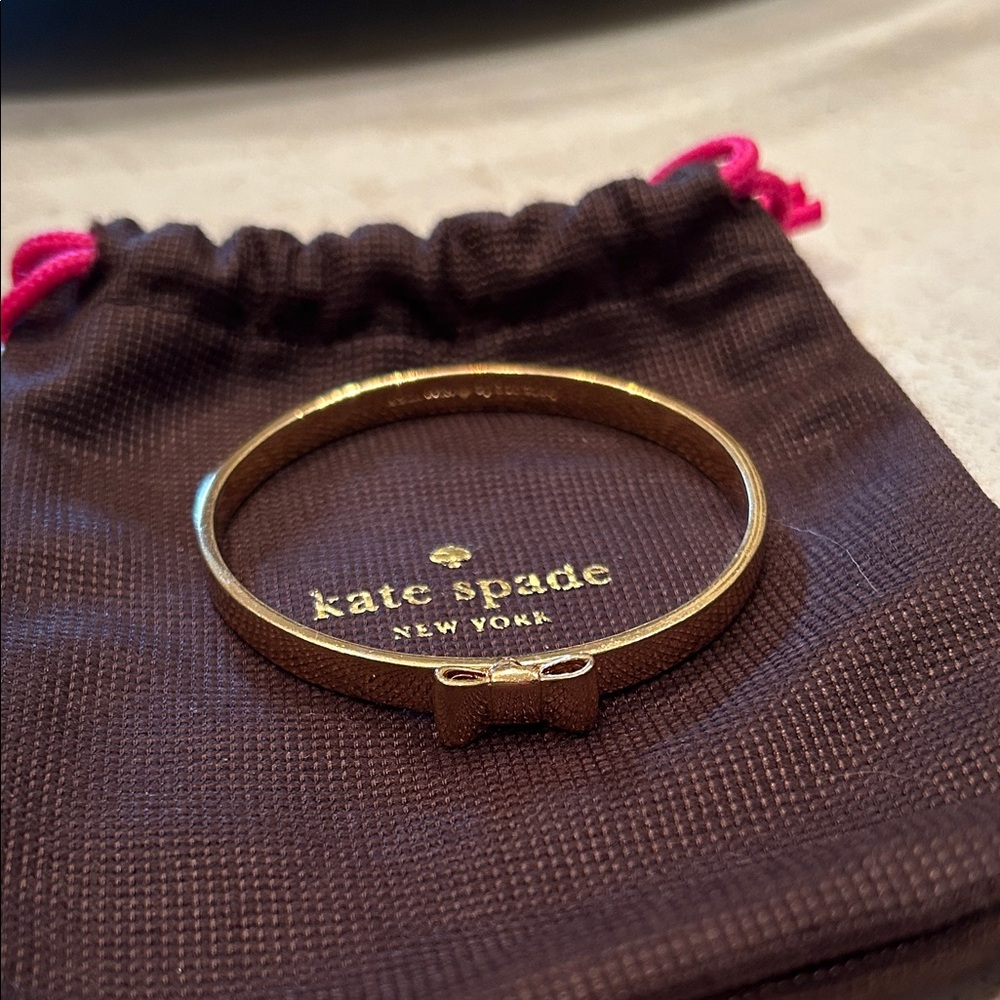 kate spade Gold Bow Bangle Bracelet